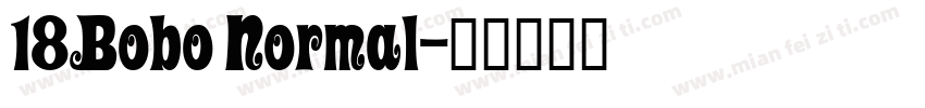 18Bobo Normal字体转换